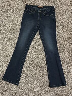 EShakti Women’s Black Boot cut Denim Jeans Sz 24 approx NWOT